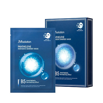 Увлажняющая маска с пантенолом и CICA-комплексом JMsolution Panthelene Intensive Barrier Mask 30мл*5шт